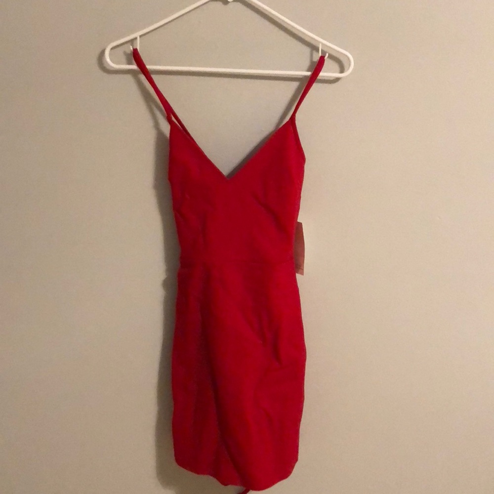 little red tight dress